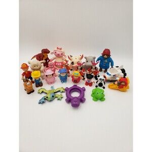 Lot Of Assorted Children's Toys Caillou Paddington Foofa Tigger Lambie 23 Pieces